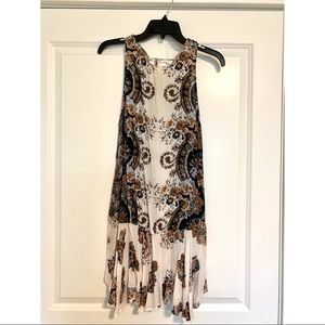 Free People Dobby Dot Slip Ivory Combo Dress